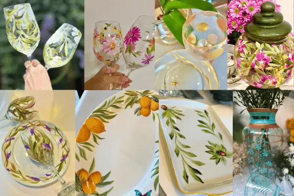 Pintura em Vidros Porcelanas e Cristais