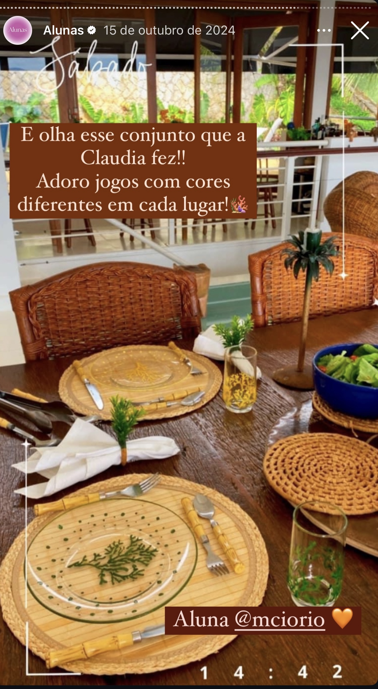 Peça pintada por aluna